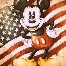 Схема вышивки «Мики Маус»