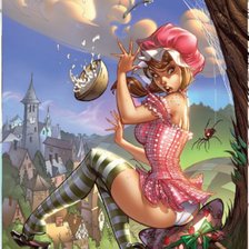 Схема вышивки «пугливая»