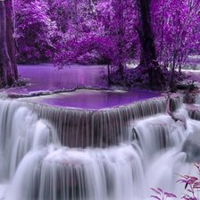 Схема вышивки «Волшебный водопад»