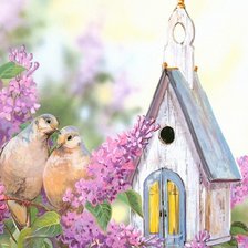 Схема вышивки «Птички»