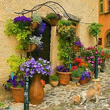 Схема вышивки «Французская улочка»