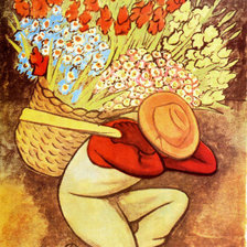 Схема вышивки «El-Vendedor-de-Flores»