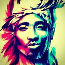 Схема вышивки «Tupac Amaru Shakur»