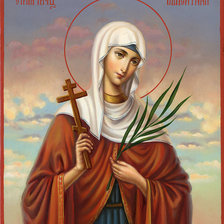 Схема вышивки «Икона Святой Валентины ( Алевтины )»