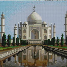 Схема вышивки «мечеть»