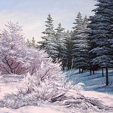 Схема вышивки «зима»