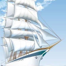 Схема вышивки «на всех парусах»