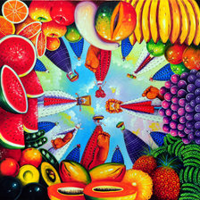 Схема вышивки «vista de hormiga»