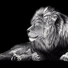 Схема вышивки «царь зверей»