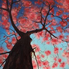 Схема вышивки «крона осеннего дерева»