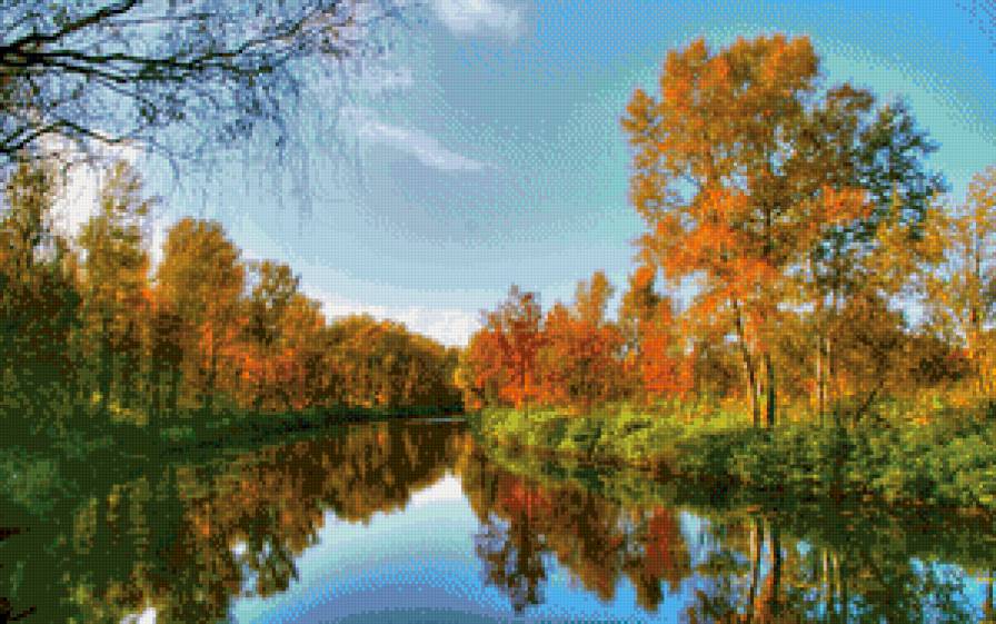 Река - пейзаж - предпросмотр