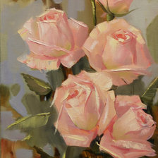 Схема вышивки «розовые розы»