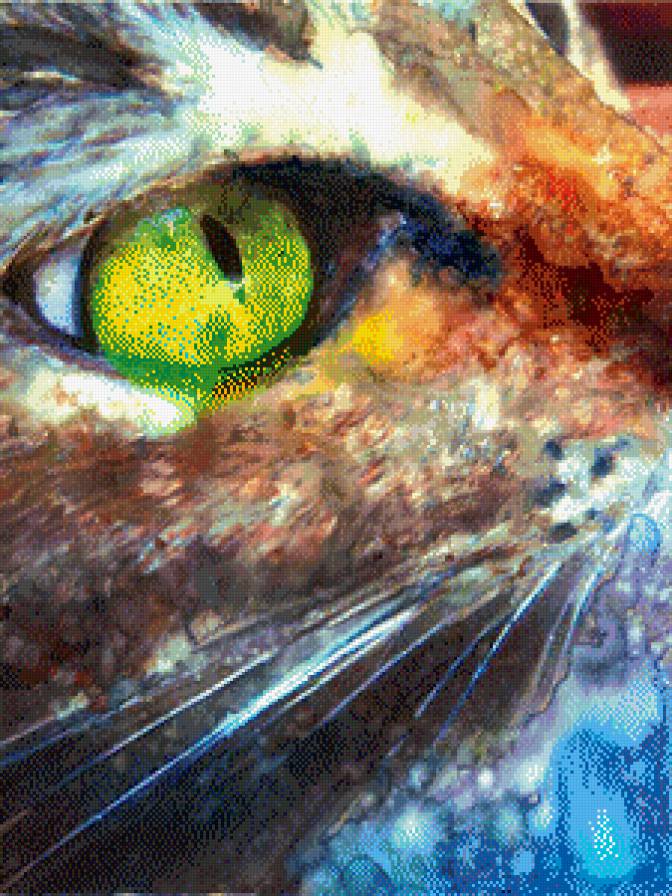 Акварельный кот - кошки, акварель - предпросмотр