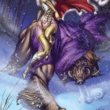 Схема вышивки «красавица и чудовище»