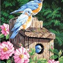 Схема вышивки «гнездышко»