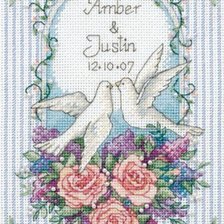 Схема вышивки «Голубуи»