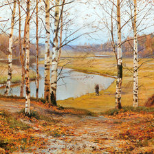 Схема вышивки «поздняя осень»