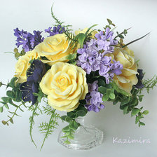 Схема вышивки «желтые розы»