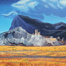 Схема вышивки «генуэзская крепость в судаке»