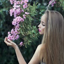 Схема вышивки «девушка»