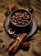 Схема вышивки «чашка кофейных зерен»