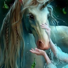 Схема вышивки «единорог»