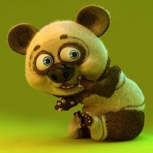 Схема вышивки «забавный панда»