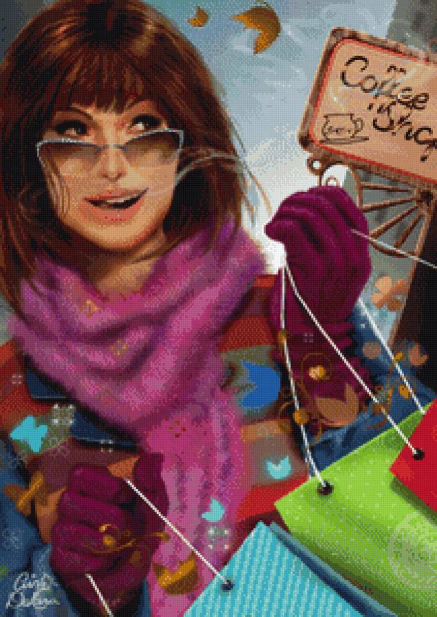 праздничная суета - девушка - предпросмотр