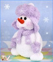 Схема вышивки «снеговик»