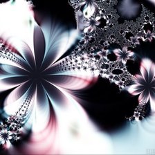 Схема вышивки «абстракция цветы»