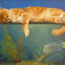 Схема вышивки «пристроился»