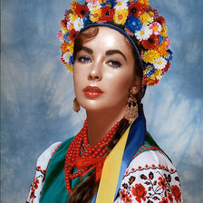 Схема вышивки «украинка»