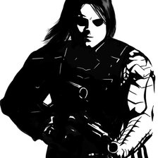 Схема вышивки «Зимний Солдат»