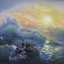 Схема вышивки «9 вал»