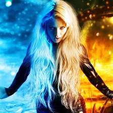 Схема вышивки «Огонь и лед»