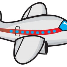 Схема вышивки «plane»