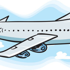 Схема вышивки «plane 2»