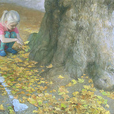Схема вышивки «в парке»