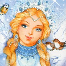 Схема вышивки «Снегурочка»