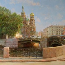 Схема вышивки «городской пейзаж»