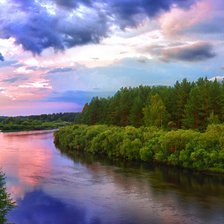 Схема вышивки «Река Пра»