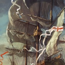 Схема вышивки «Морской бой (1 из 6)»