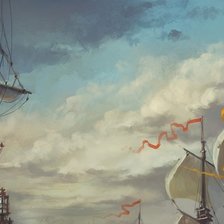 Схема вышивки «Морской бой (2 из 6)»