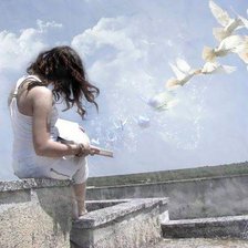 Схема вышивки «Z książką»