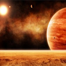 Схема вышивки «Планета Марс»