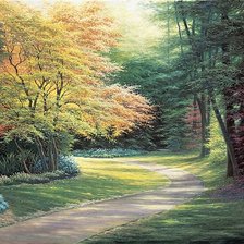 Схема вышивки «пейзаж»