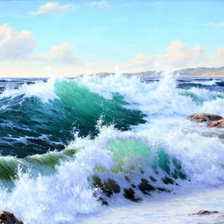 Схема вышивки «Волны»