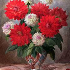 Схема вышивки «георгины»