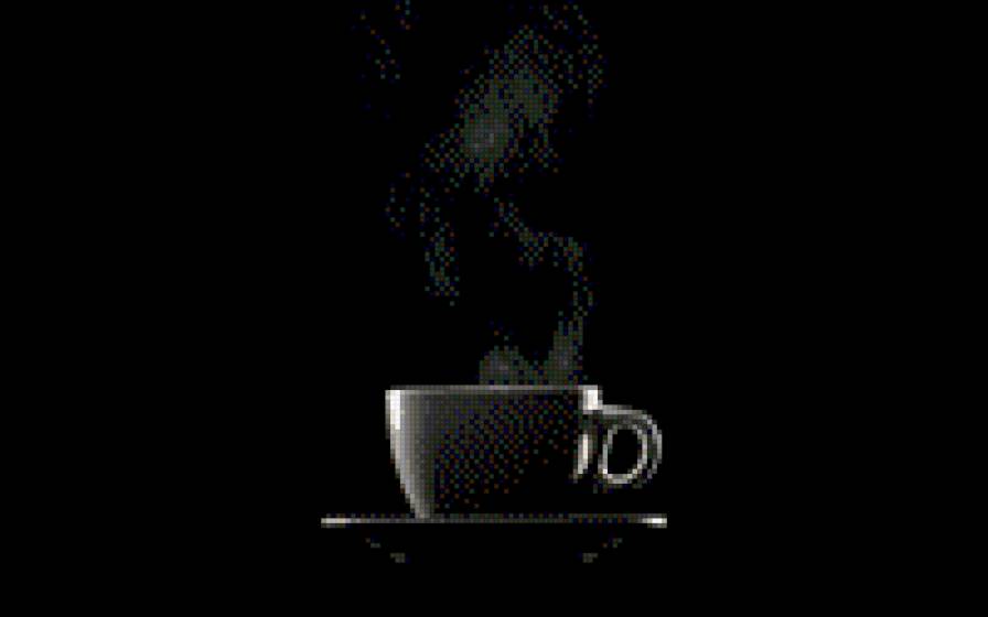 чашка - на кухню, чай, кофе, на черном - предпросмотр