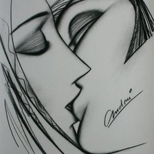 Схема вышивки «Поцелуй 01»